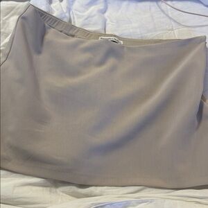 Abercrombie tan skort size large - worn once new condition.